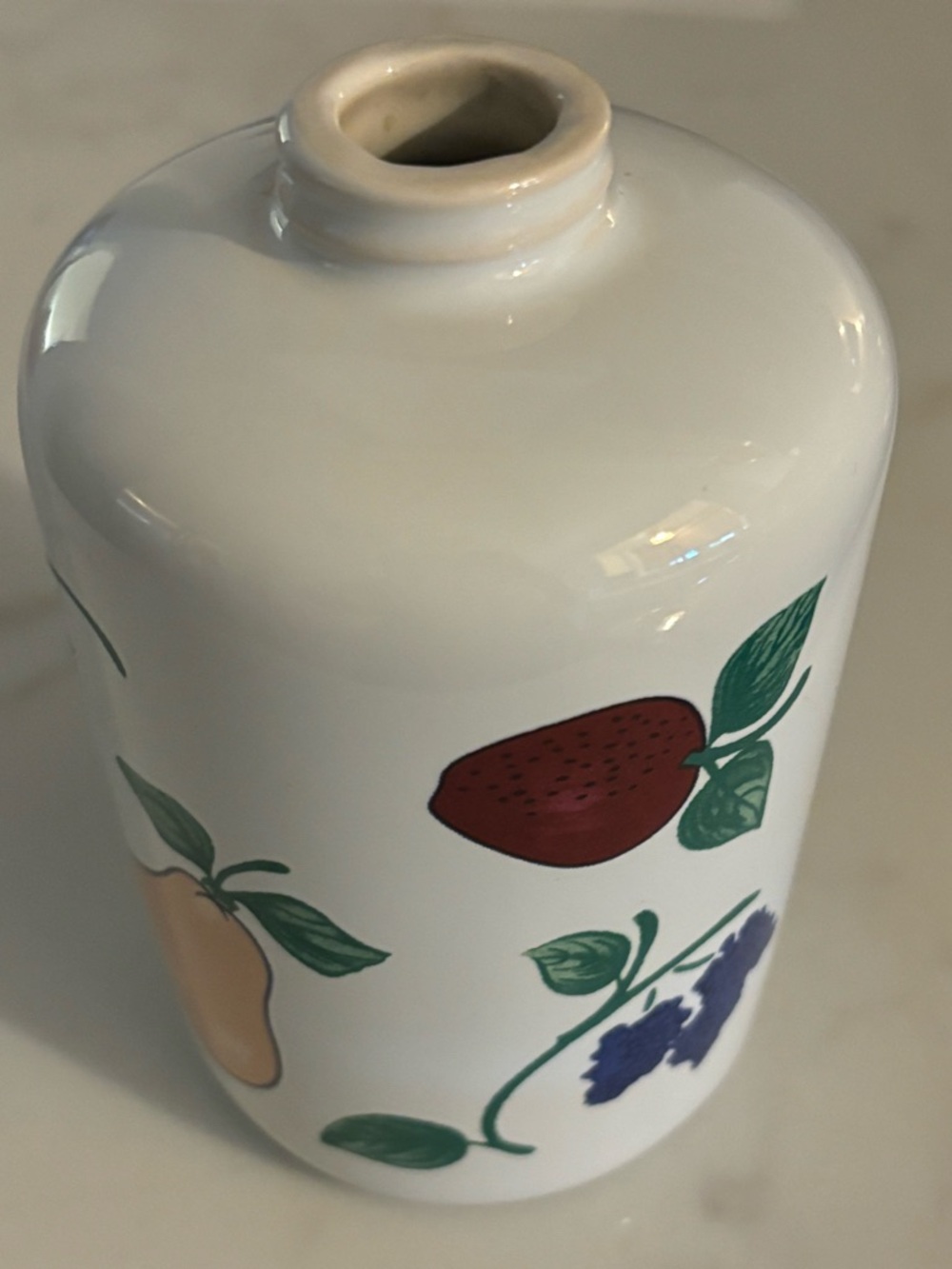 Princess House Orchard Medley Ceramic Soap or Lotion Bottle